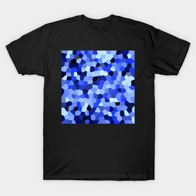 Geometric Blues T-Shirt by Elizabeth Karlson Art